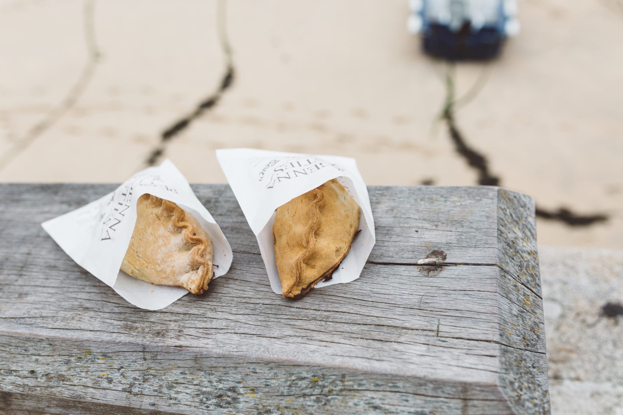 Two traditional Cornish pasties St Ives