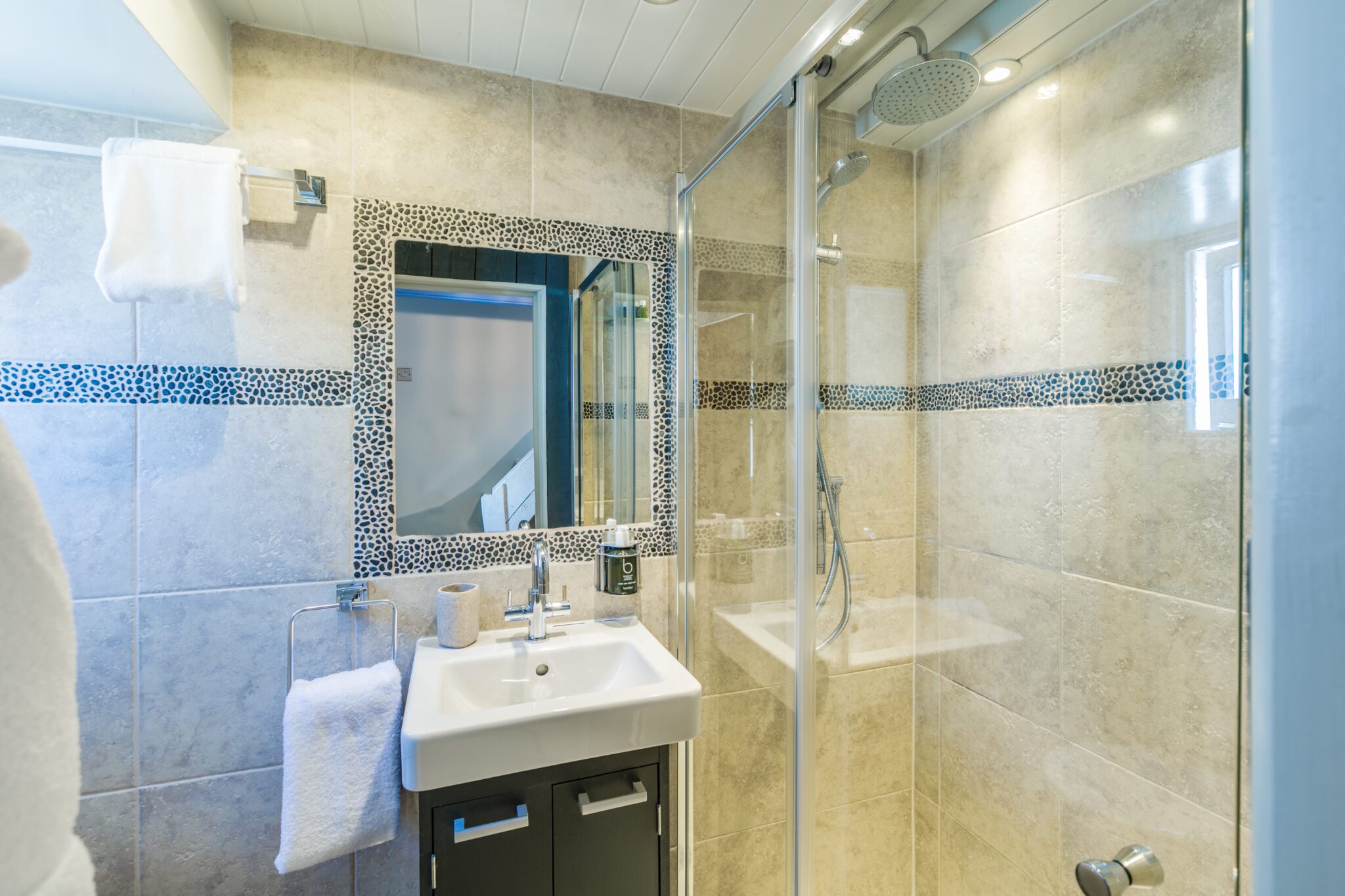 Blue Moon Cottage luxury bathroom & shower
