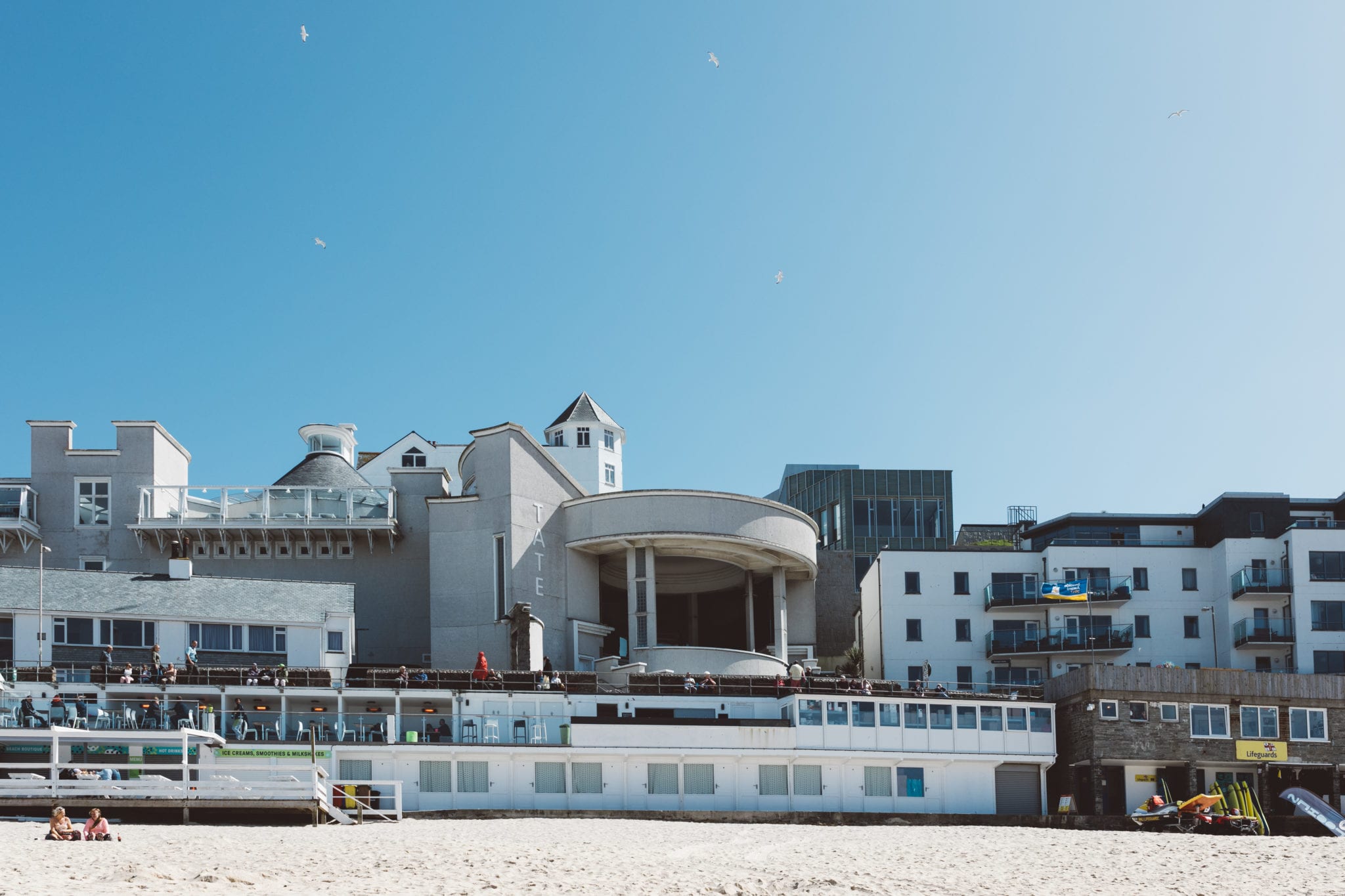 The Tate Museum St Ives in the sun