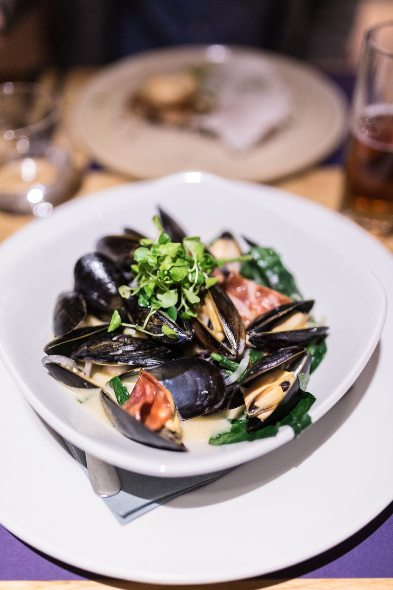 A plate of mussels at St Ives' Porthminster Kitchen