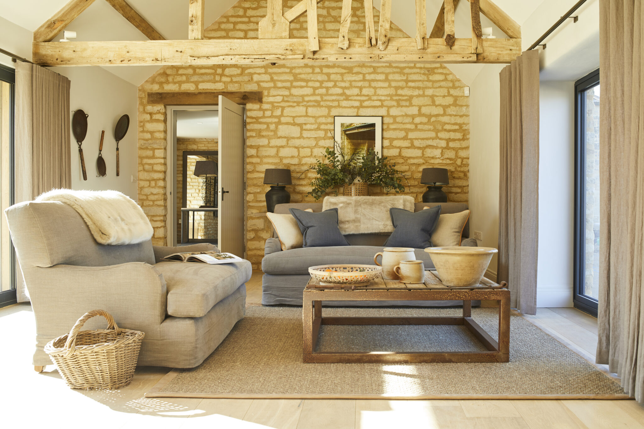 the grain store cotswolds living room