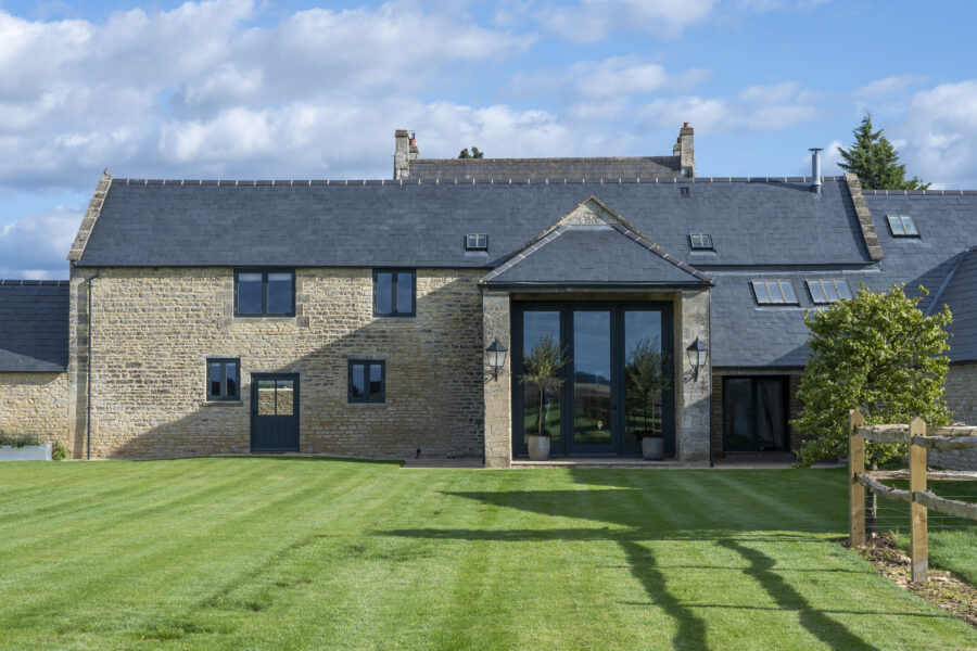 the grain store cotswolds garden modern house