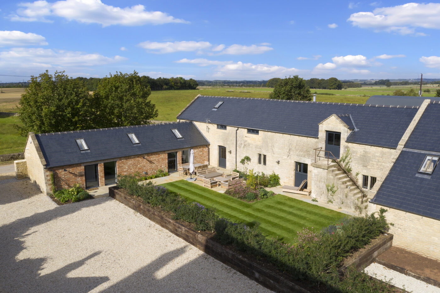 converted stable with garden