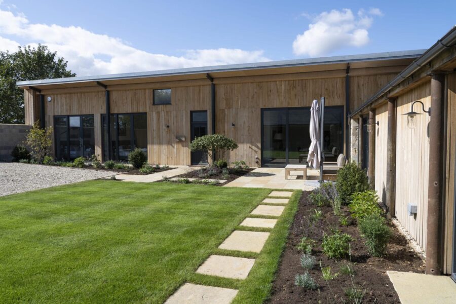 Bull Pen traditional barn conversion exterior outdoor area
