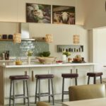 Bull Pen large breakfast bar and stools