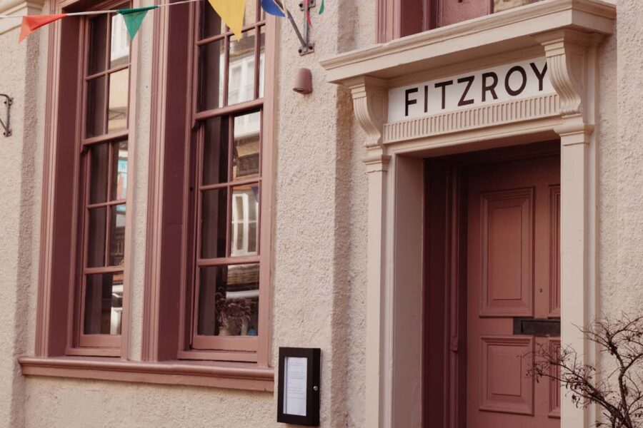 Fitzroy restaurant exterior Fowey