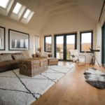 Sun Room with nordic style furnishings