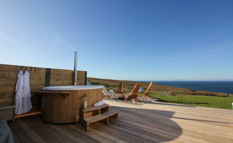 Outdoor Hot Tub in the sun