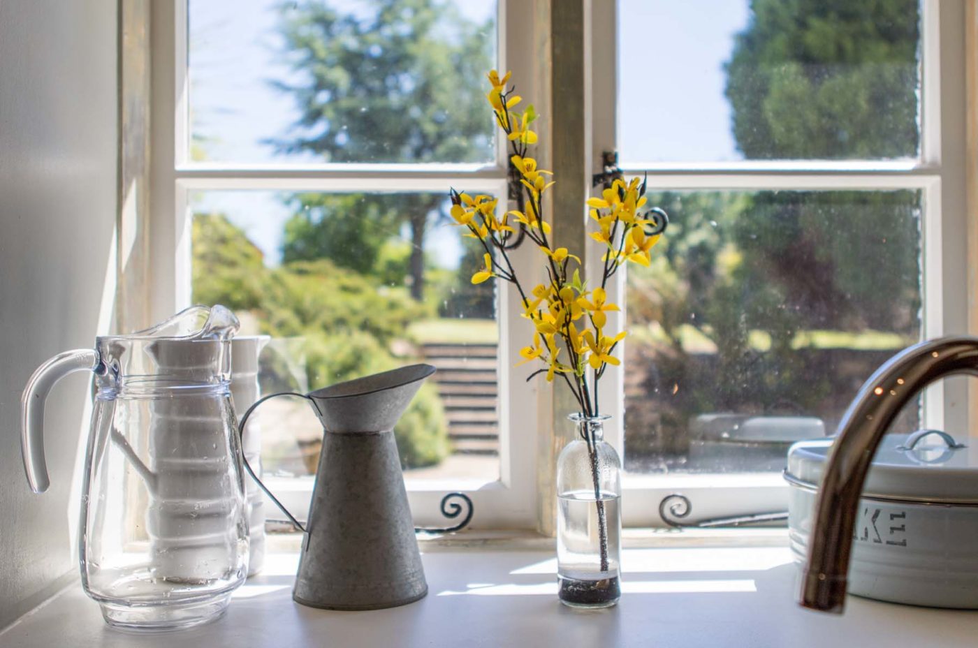 Spring Flowers in the Window