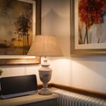 Thatched House Interior Details Soft Lampshade