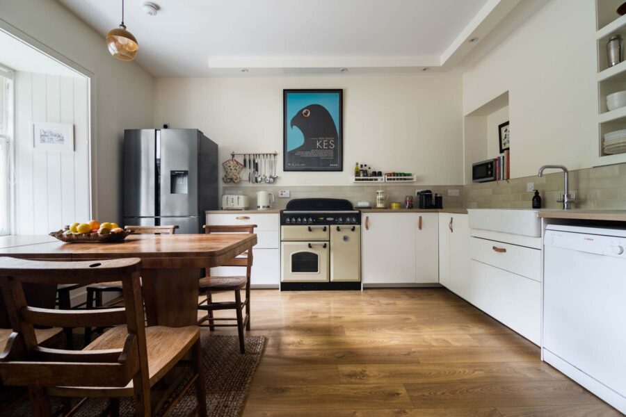 Large farmhouse style kitchen