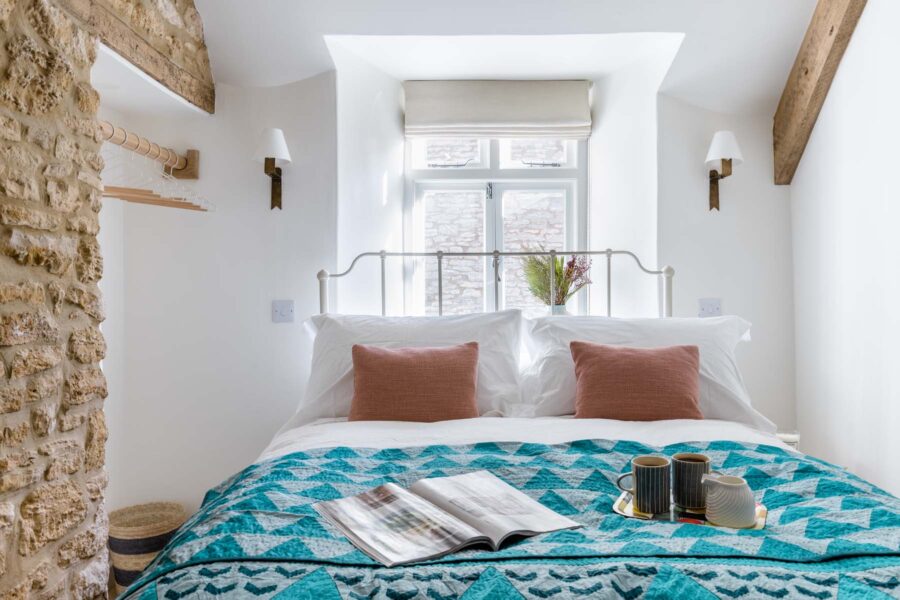 Pink Cushions Blue Blanket