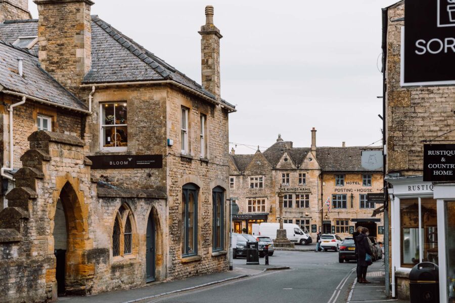 Cotswold stone village Stow on the wold