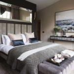 Master Bedroom with a breakfast tray at end of bed