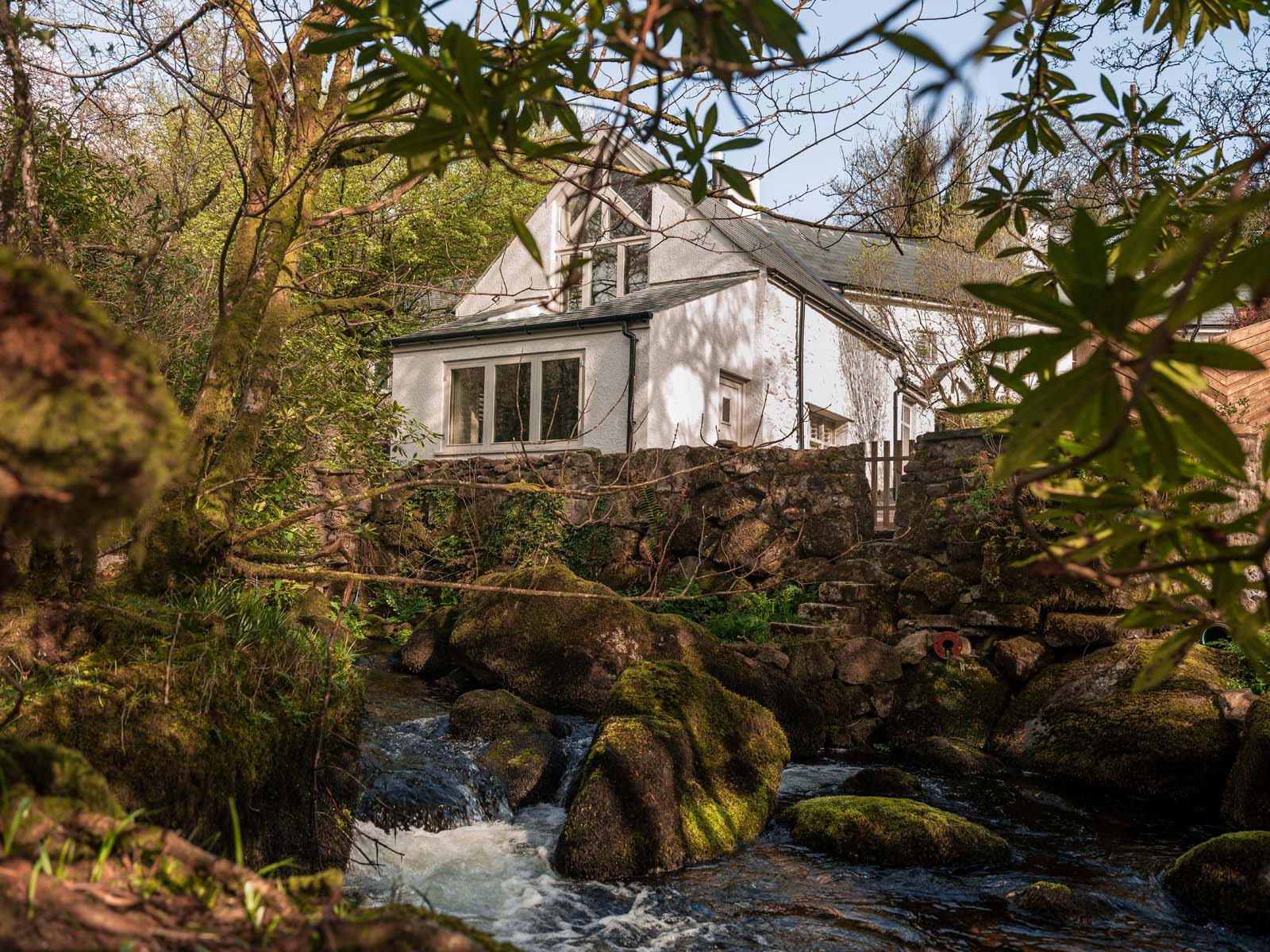 cottage on the river Dartmoor Devon