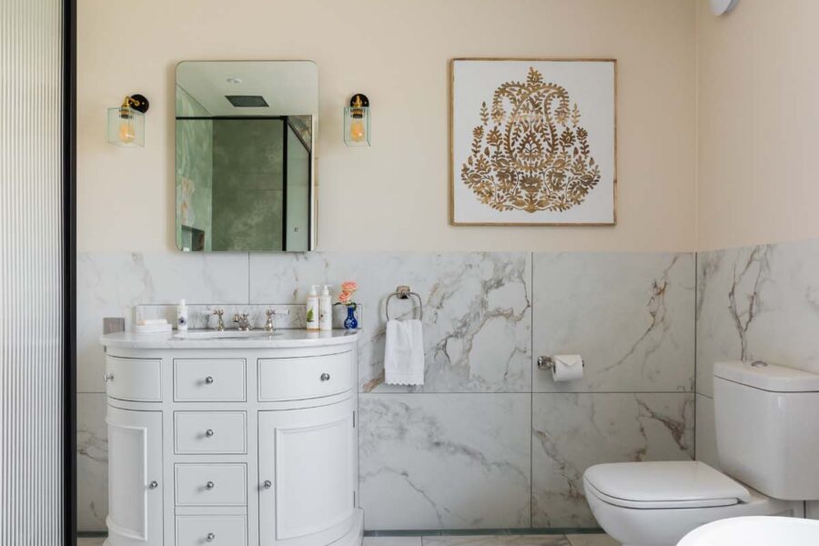 Fox Hollow Cottage Windsor Great Park Surrey marble bathroom luxury