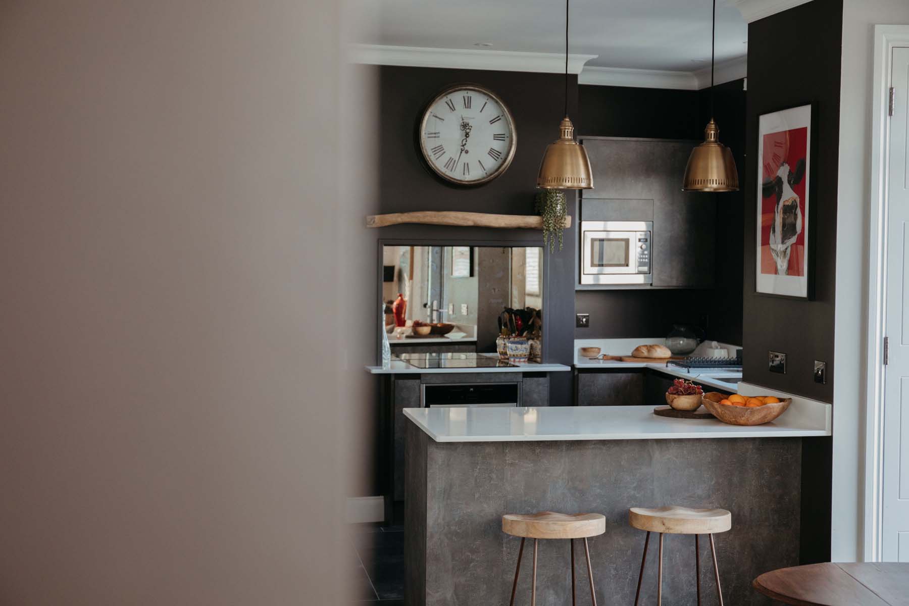 Modern grey slate kitchen two