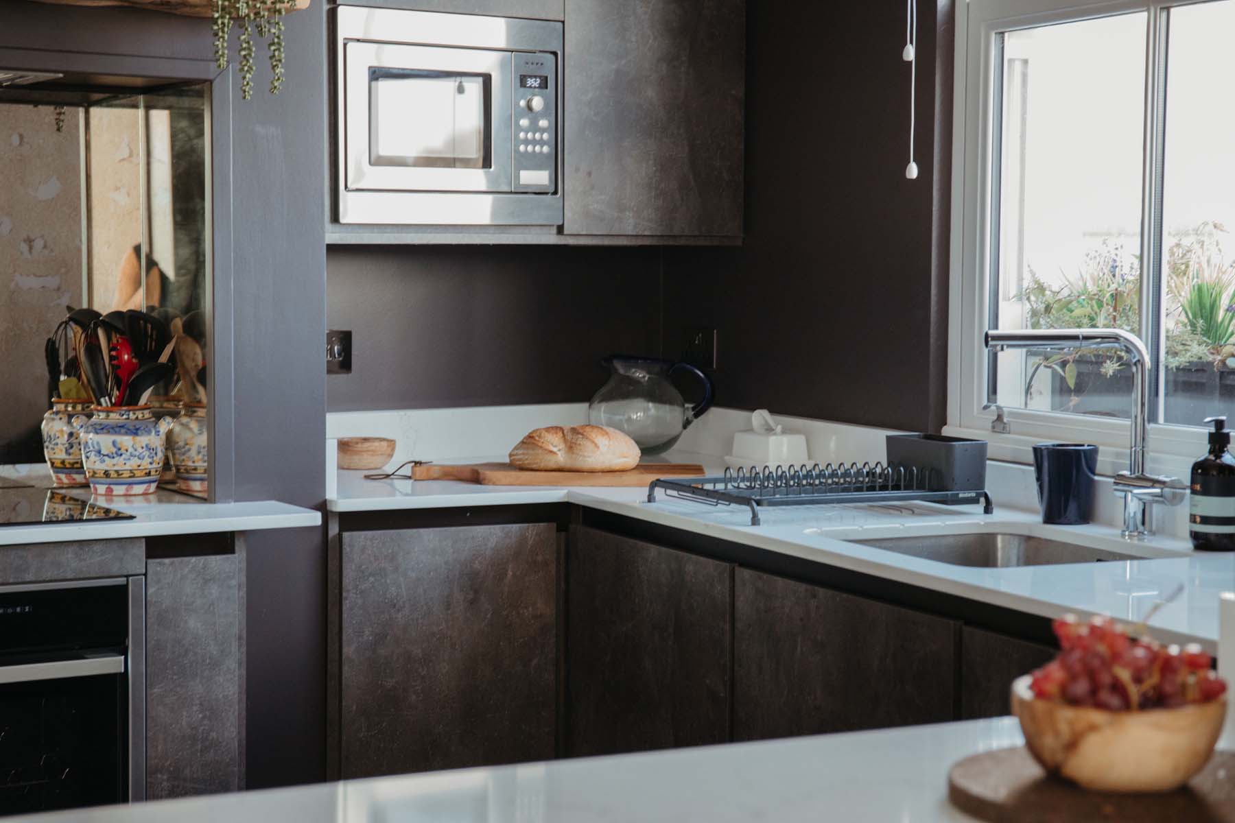Modern grey slate kitchen