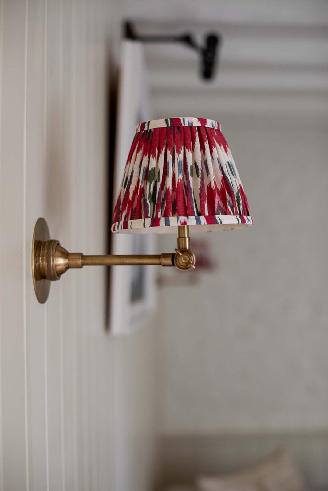 close up of lamp shade