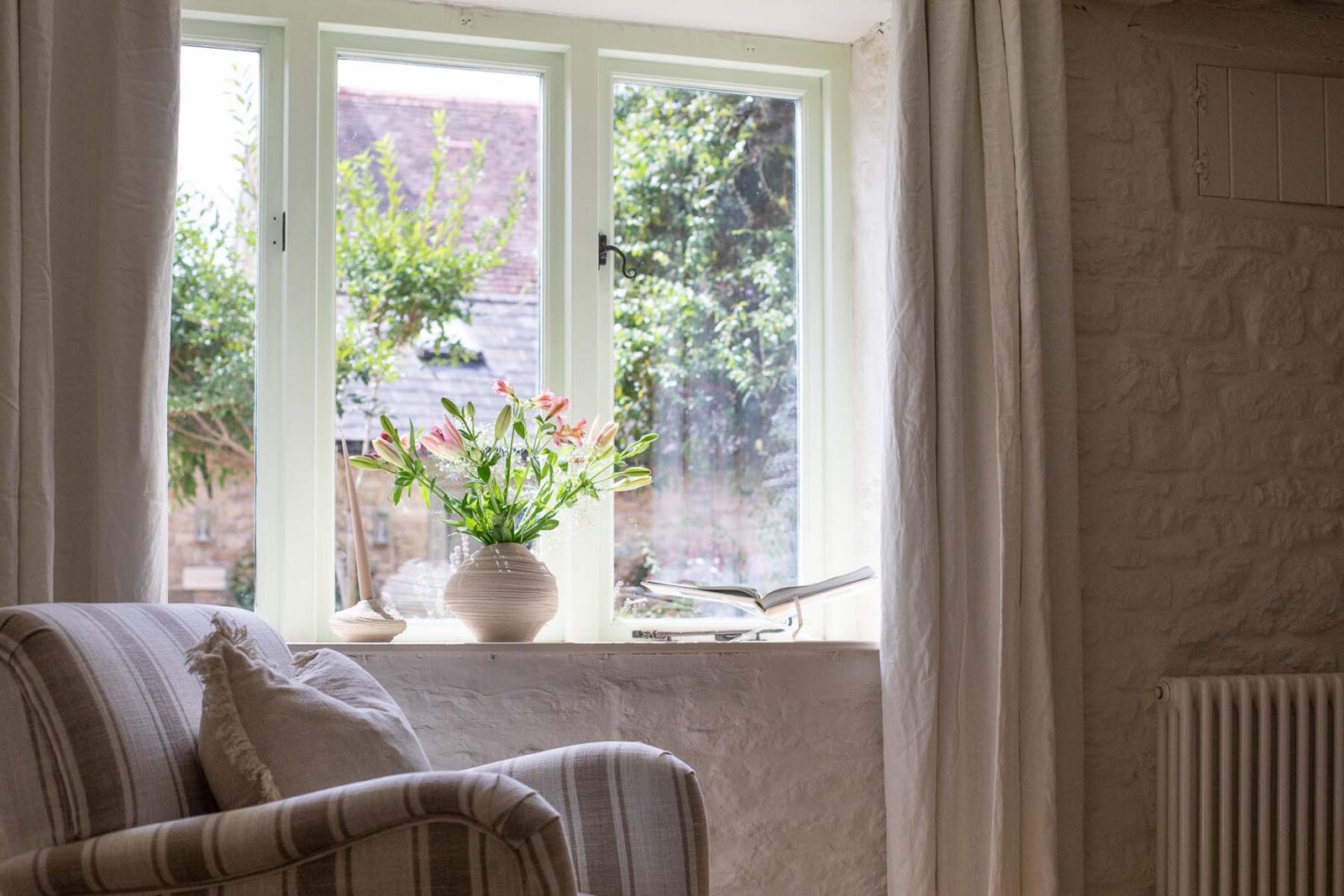 windowsill with flowers