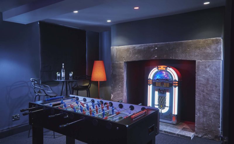 Games Room with Table Football and Juke Box
