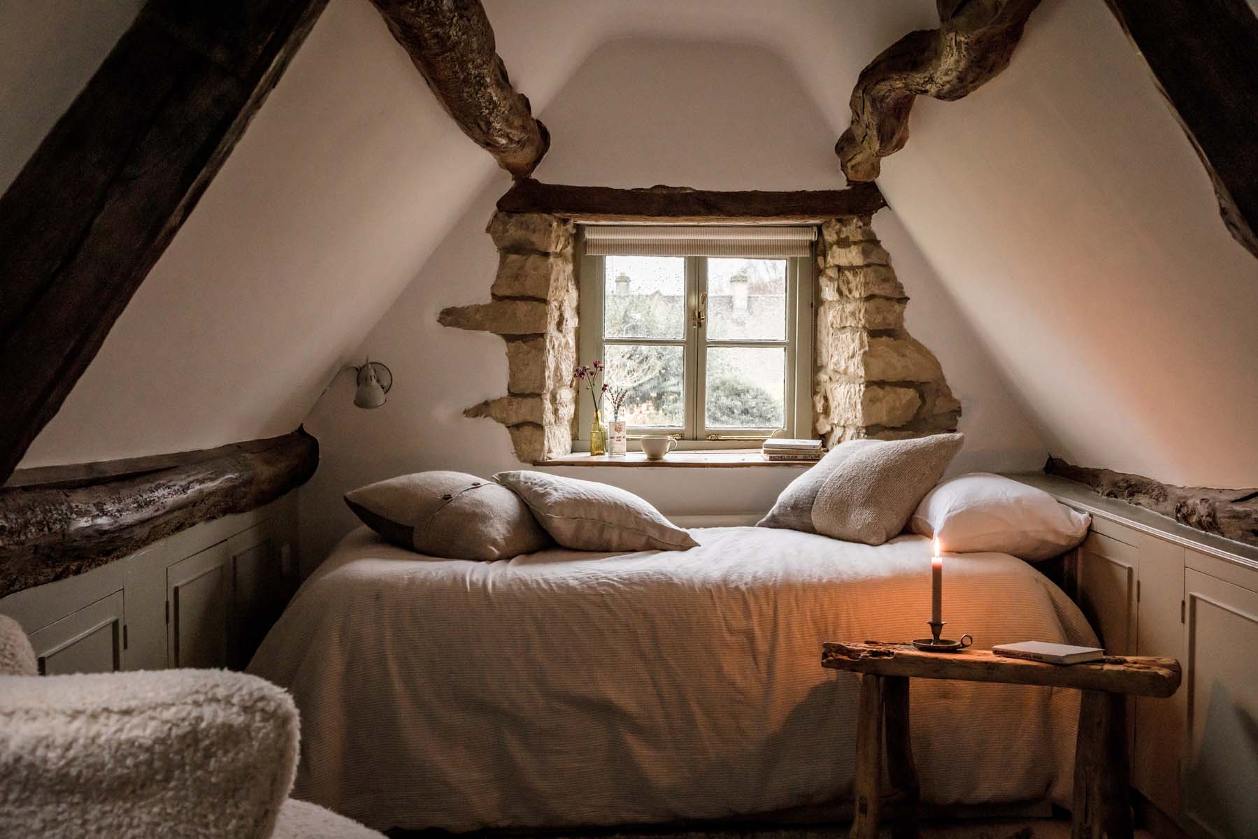 single bedroom in the eaves