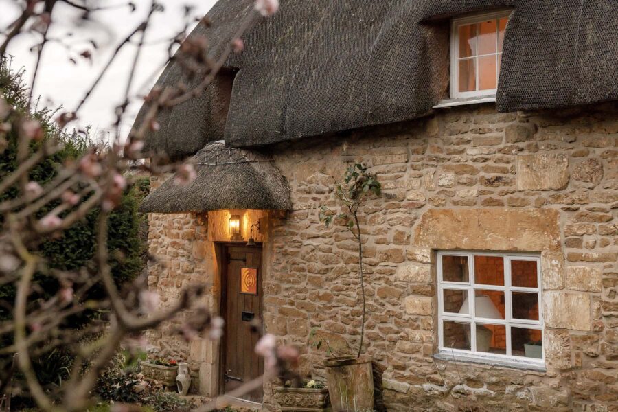 Thatched Cotswold Stone cottage