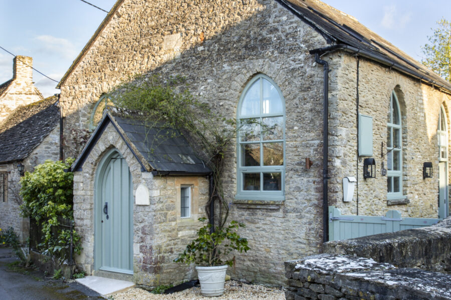 Exterior of a renovated Chapel in the countryside