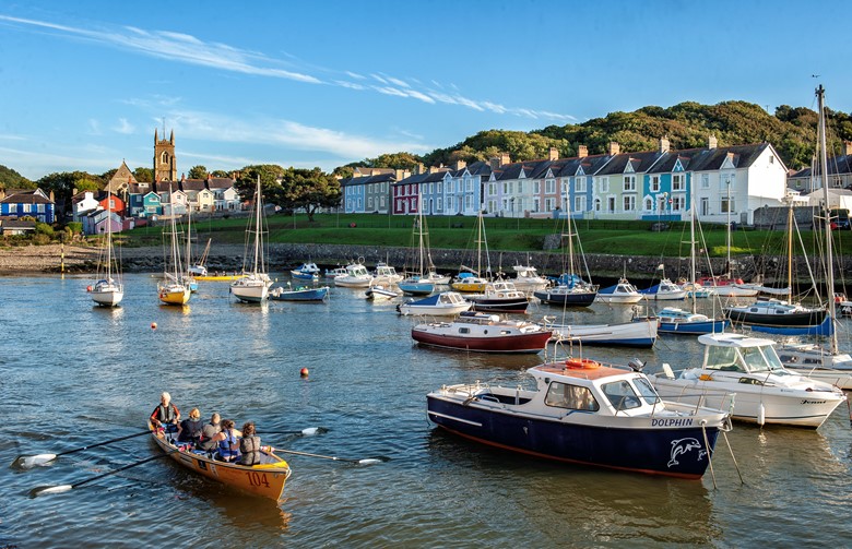 colourful harbour town